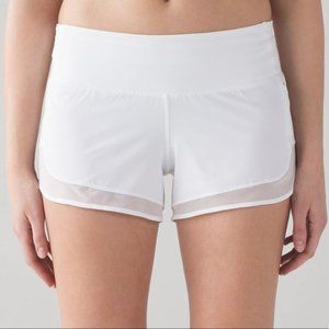 Lululemon Mind Over Miles Shorts in White